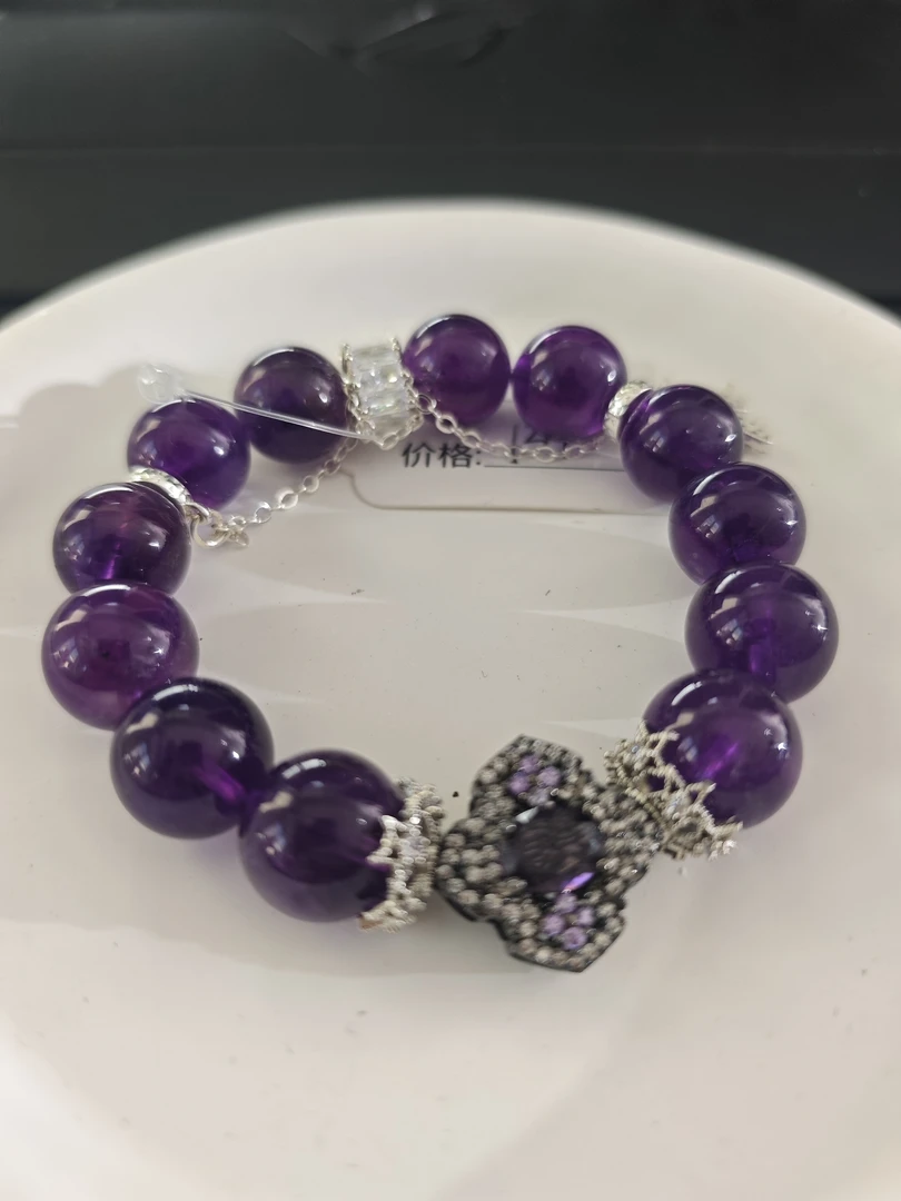 【拾壹水晶】天然紫水晶-单圈手链多样性发货发其一A001