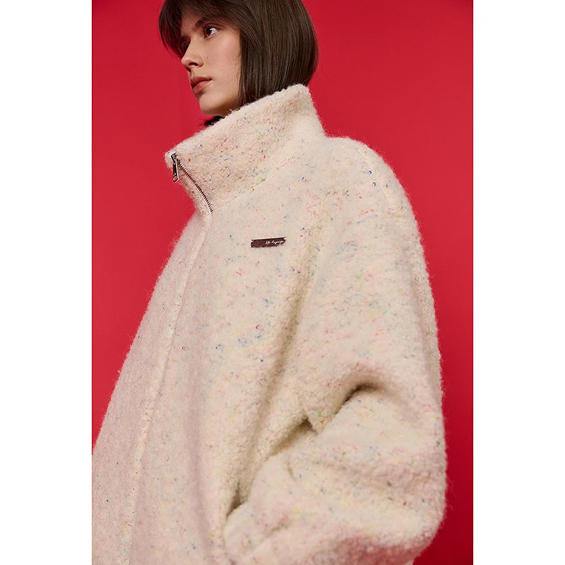 【雪地缤纷】LILY2024冬新款女装短外套124439C3928