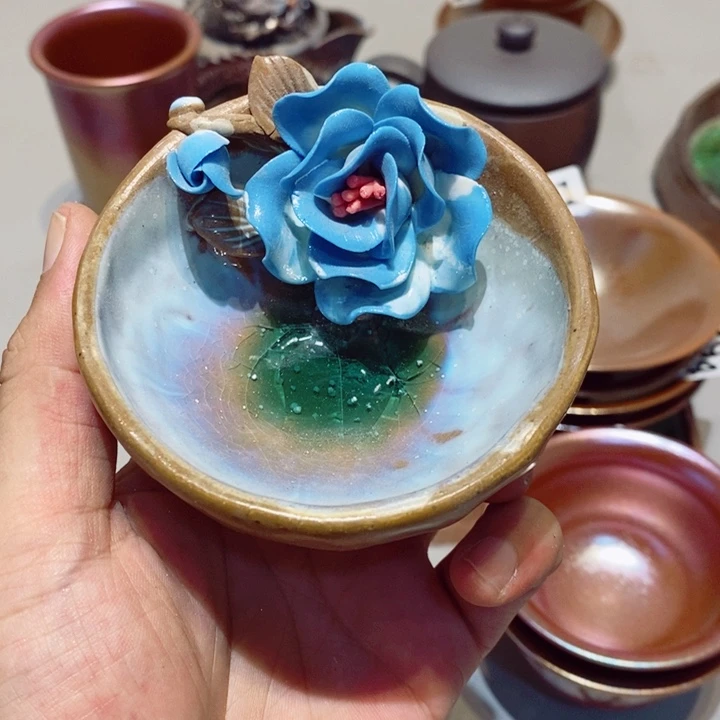 柴烧茶具陶瓷杯子