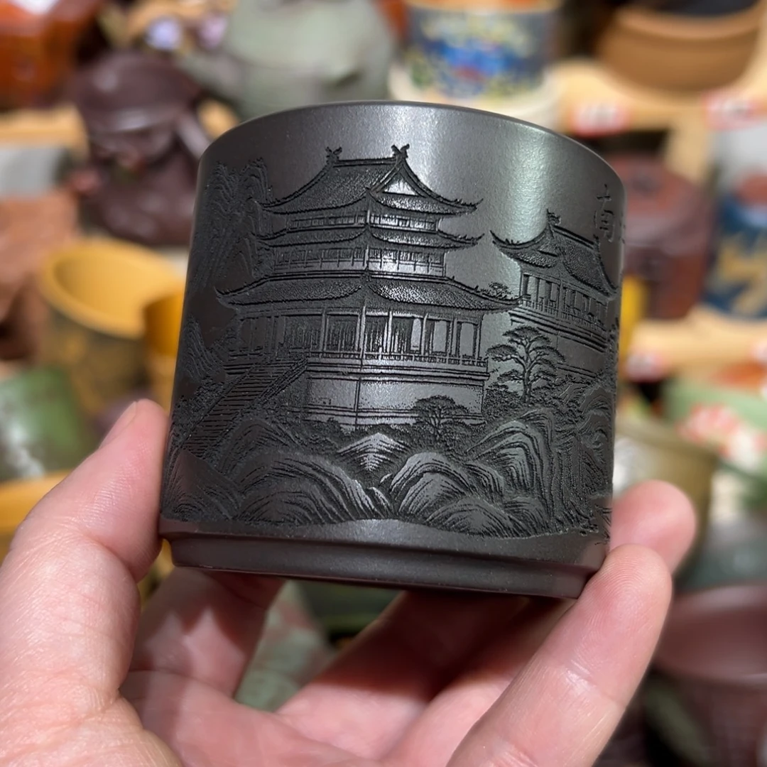 茶杯紫砂宜兴紫砂主人杯
