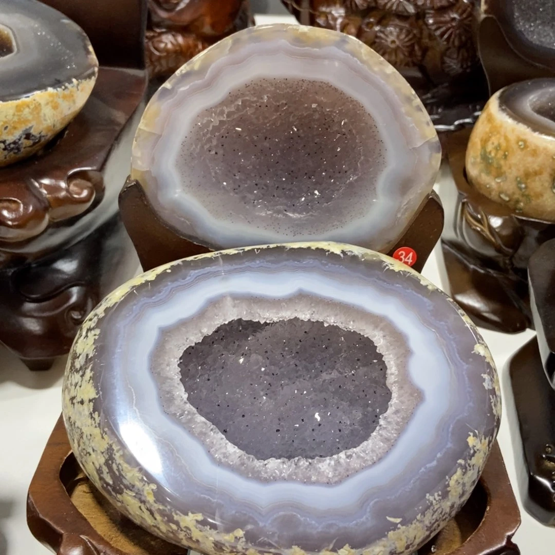 紫晶未镶嵌摆件水晶