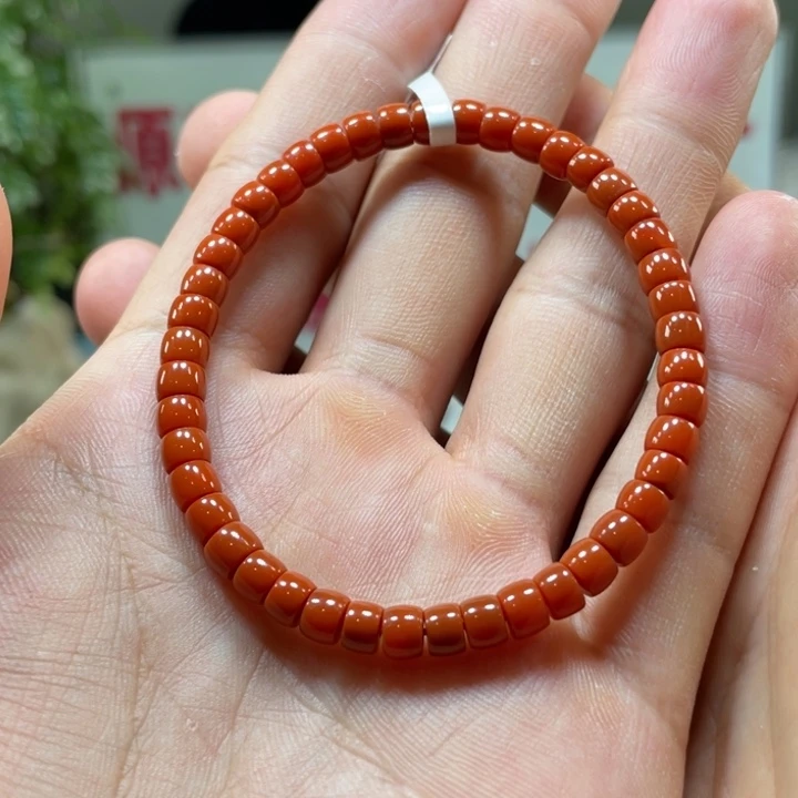 南红玛瑙老南红直切5m m未镶嵌
