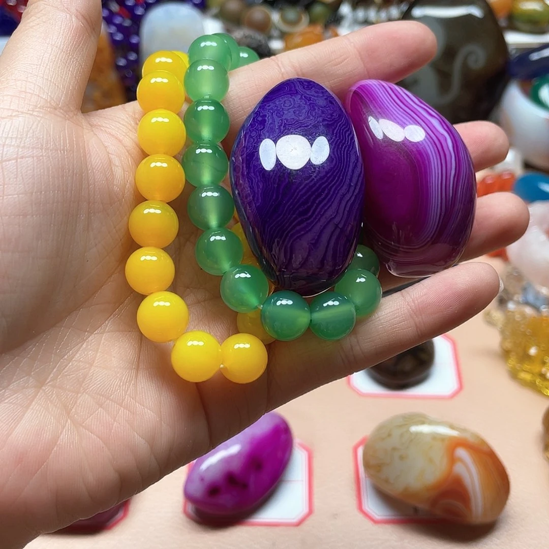 玛瑙/玉髓未镶嵌颈饰彩***笑