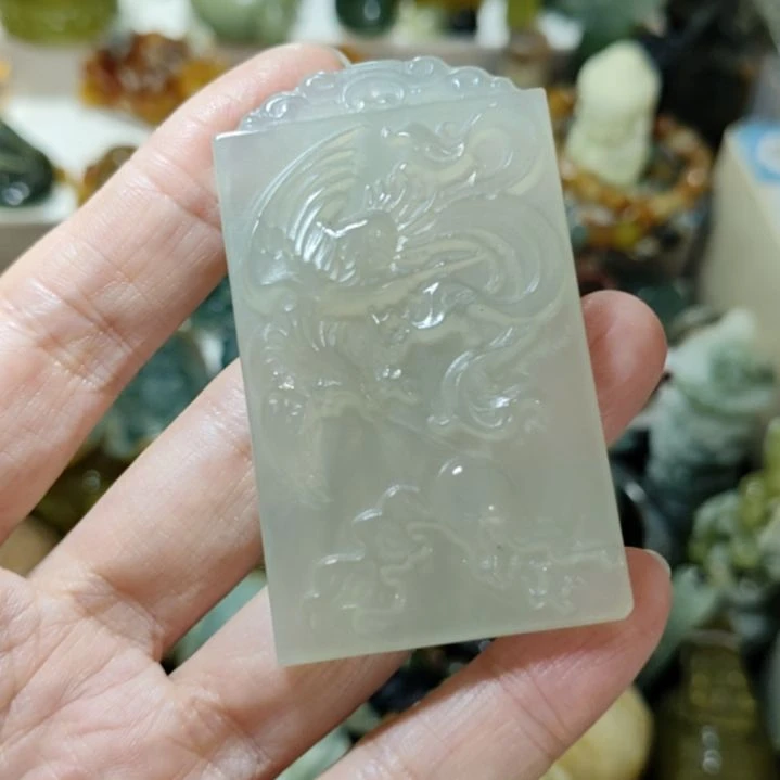 岫玉未镶嵌挂坠款式