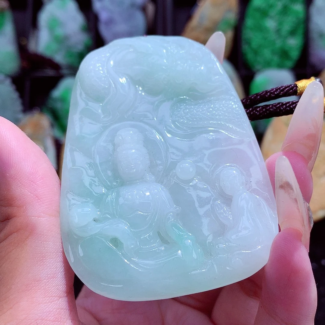 颈饰未镶嵌翡翠挂件