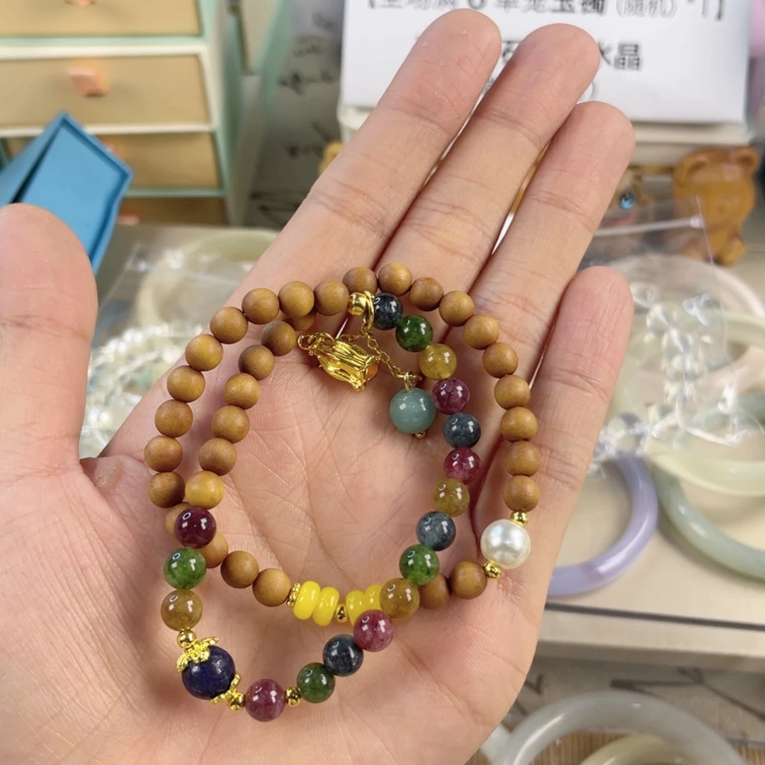 翡翠手饰银S925镀金镶嵌