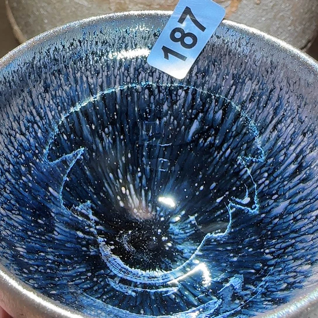 茶盏琢泥窑柴烧开窑