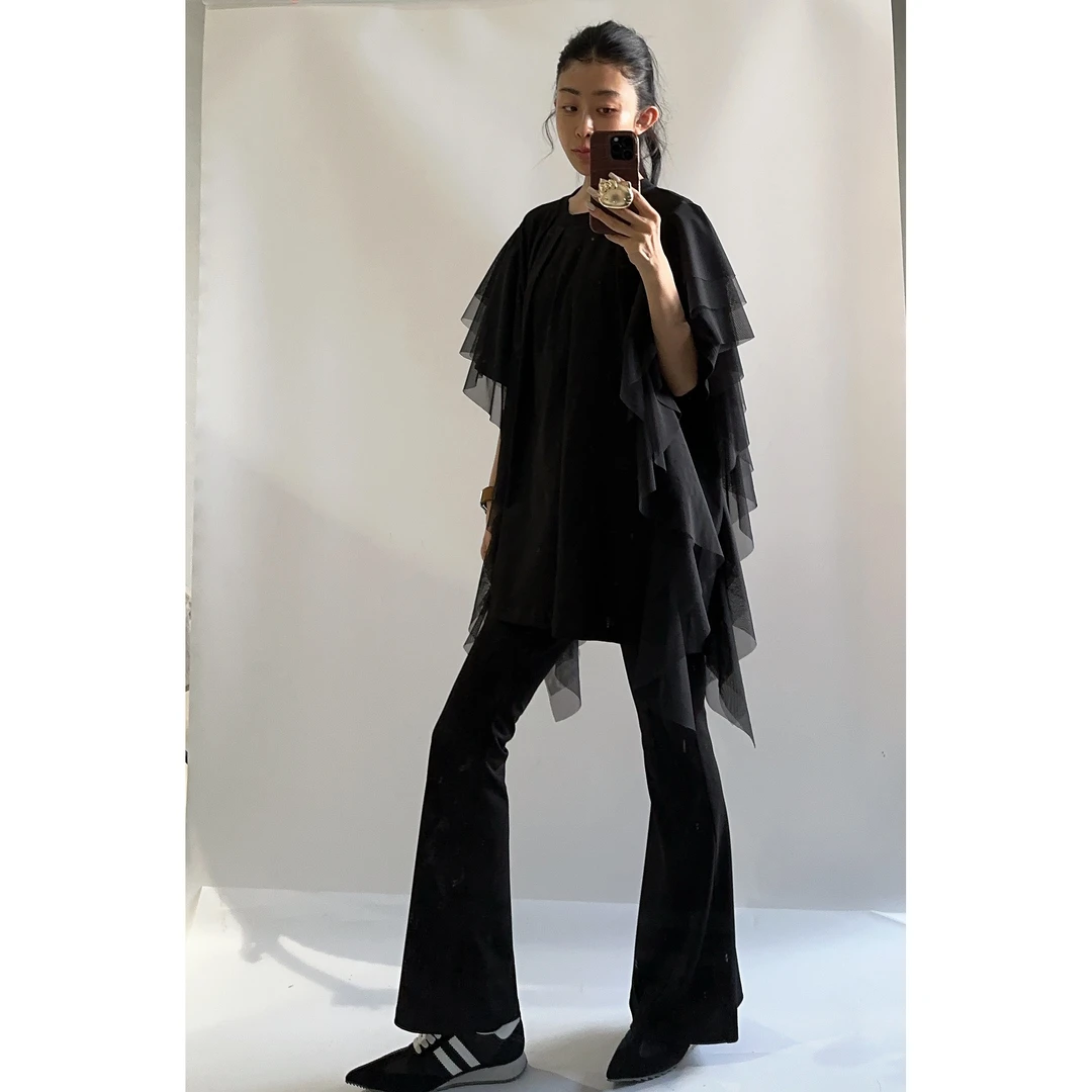 20207（定制款NO退NO换）显瘦高腰九分超模喇叭裤