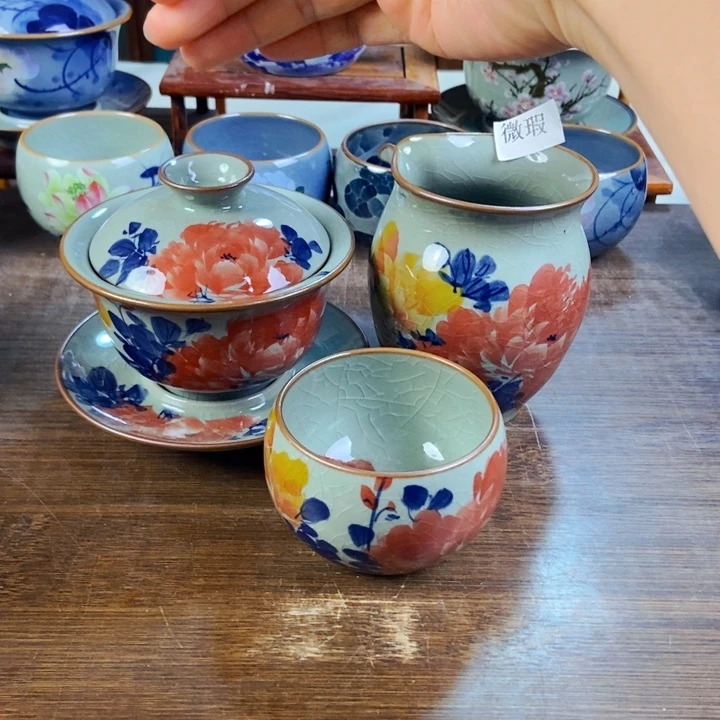 聆***好瓷片手工制作工艺精湛等