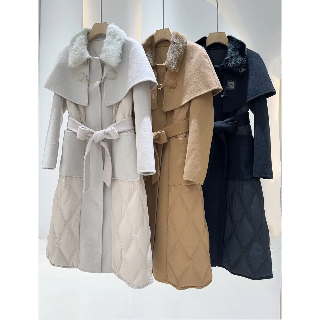 【清货专用】时尚新款女外套XX羊拼接外套3190