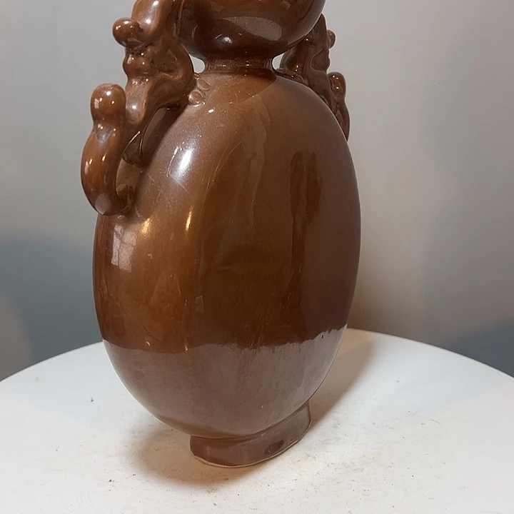 合***业摆件定窑扁瓶葫芦瓶一件