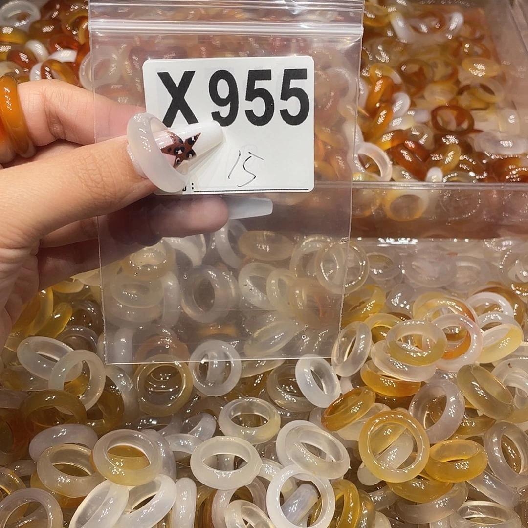 玛瑙/玉髓未镶嵌戒指955