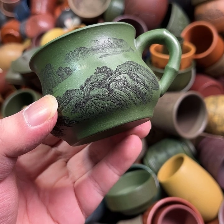 紫砂茶杯全手工紫砂主人杯