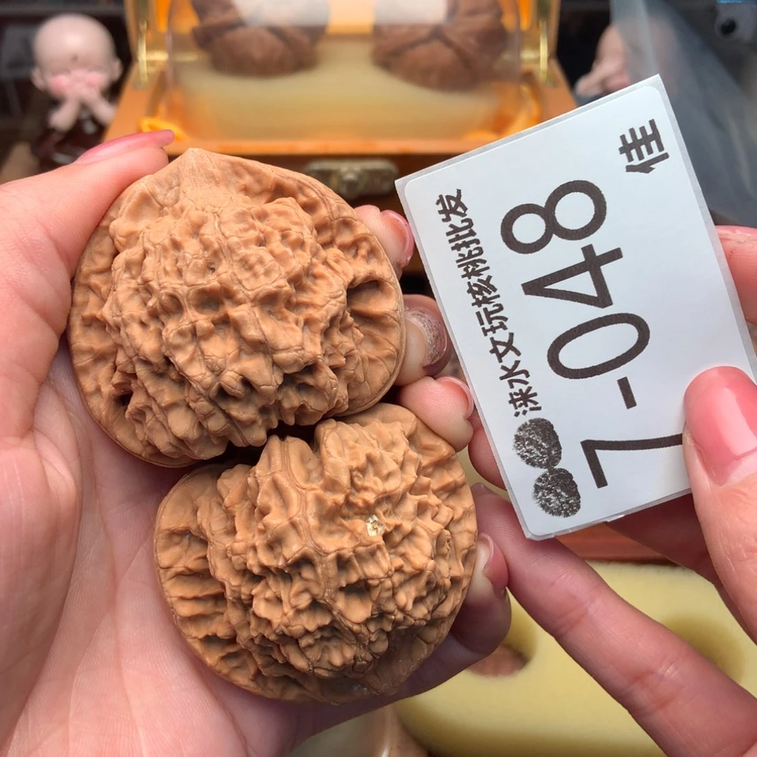 文玩核桃把件50官帽