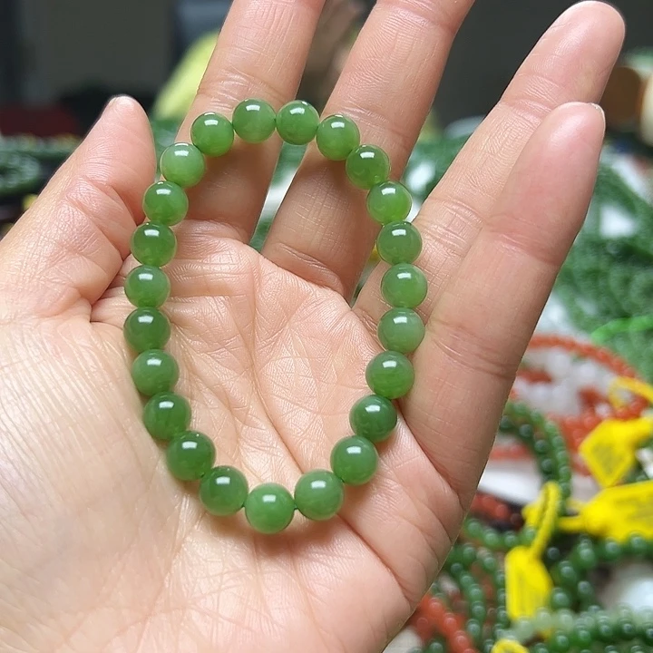 和田玉（碧玉）未镶嵌手链