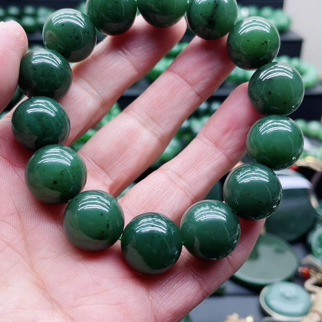 和田玉（碧玉）未镶嵌手链