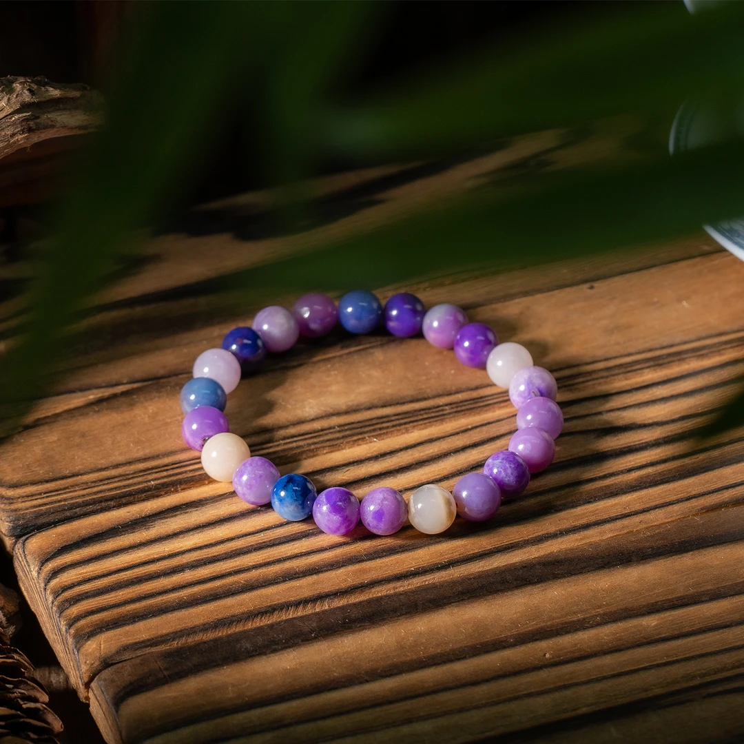 世间臻宝-传承品全玉化舒俱来圆珠手串/8mm+-/多样性发/P7327