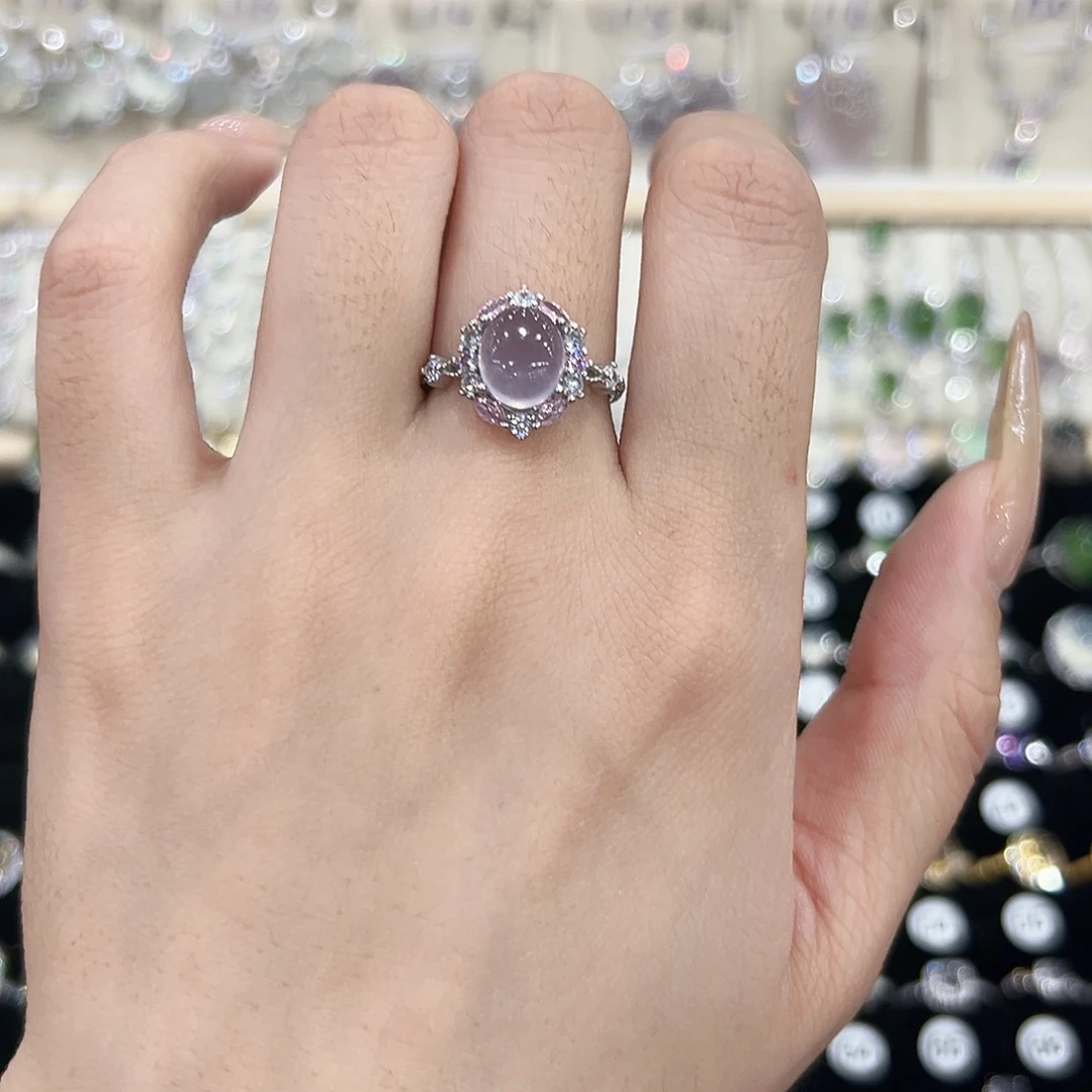 萤石银S925镶嵌戒指