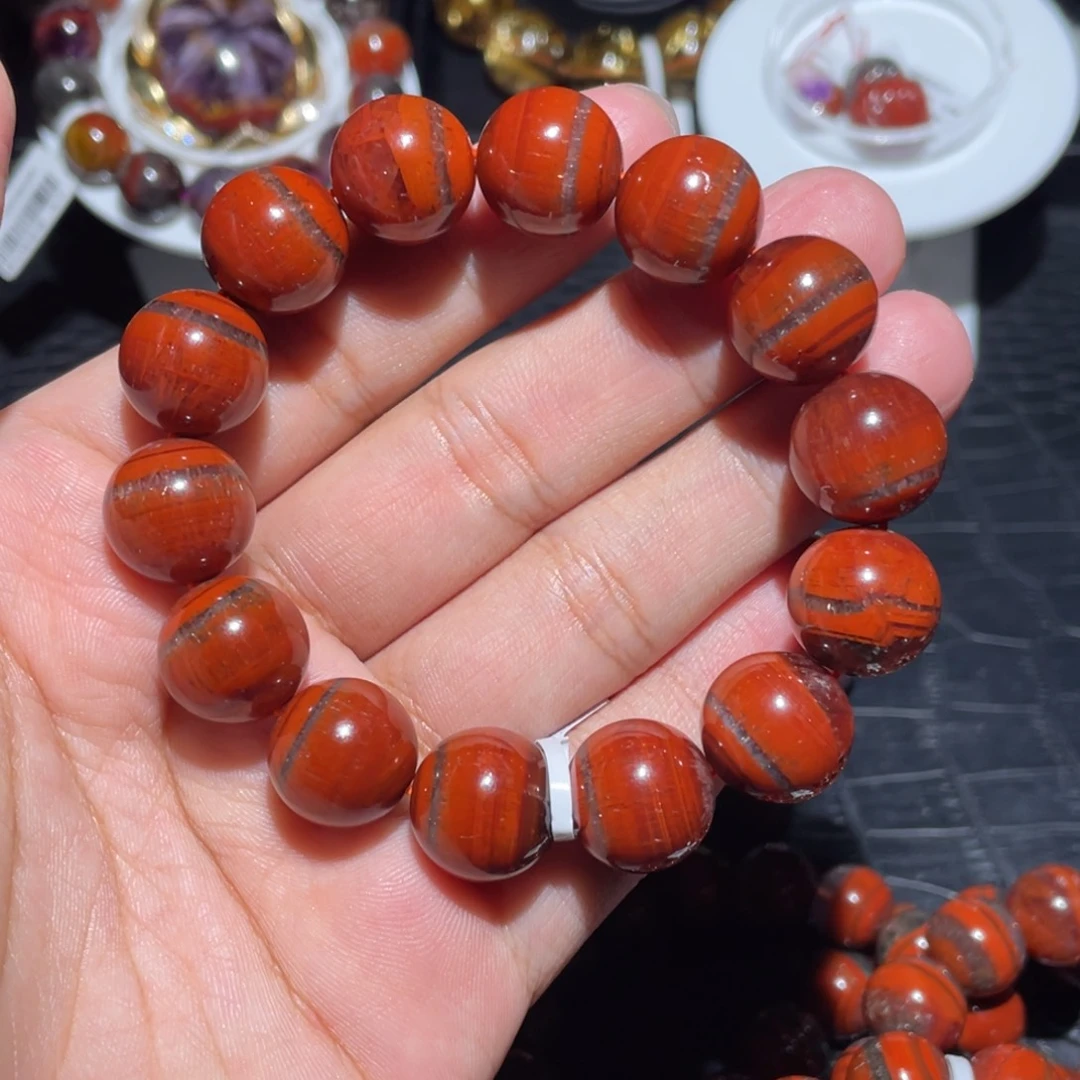 肖***亞水晶手链未镶嵌15mm一线天极光手链单圈