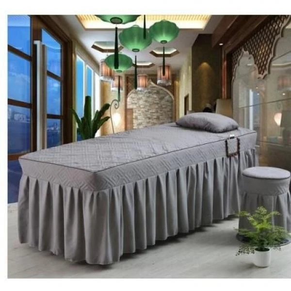 美容床罩枕套两件套美容床按摩床罩美容院理疗推拿美容床罩4件套