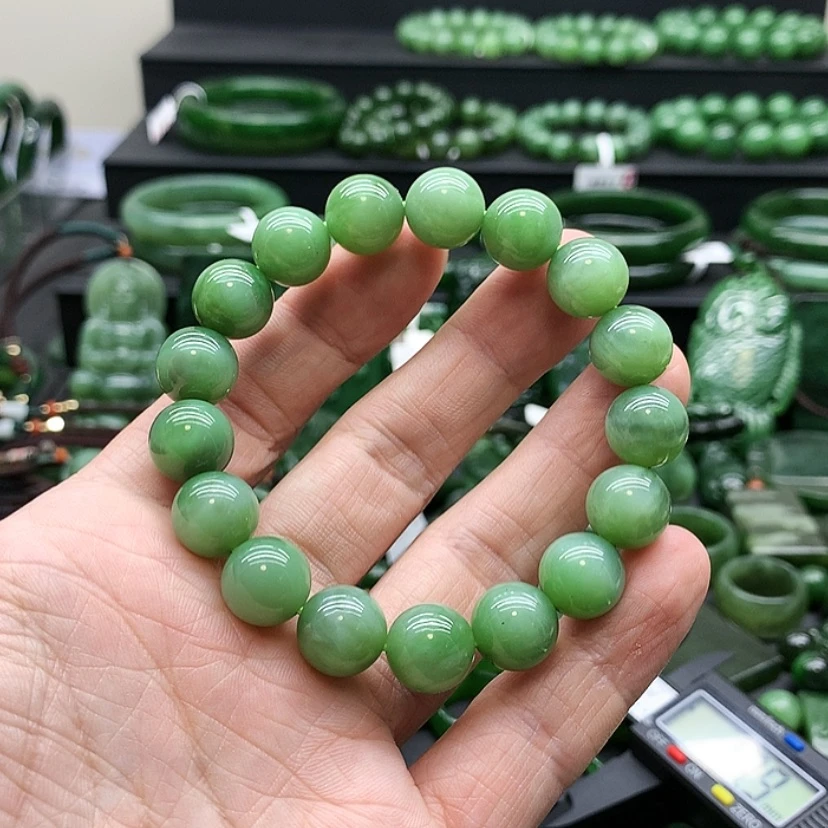 【闪购商品】和田玉（碧玉）手链未镶嵌般*?