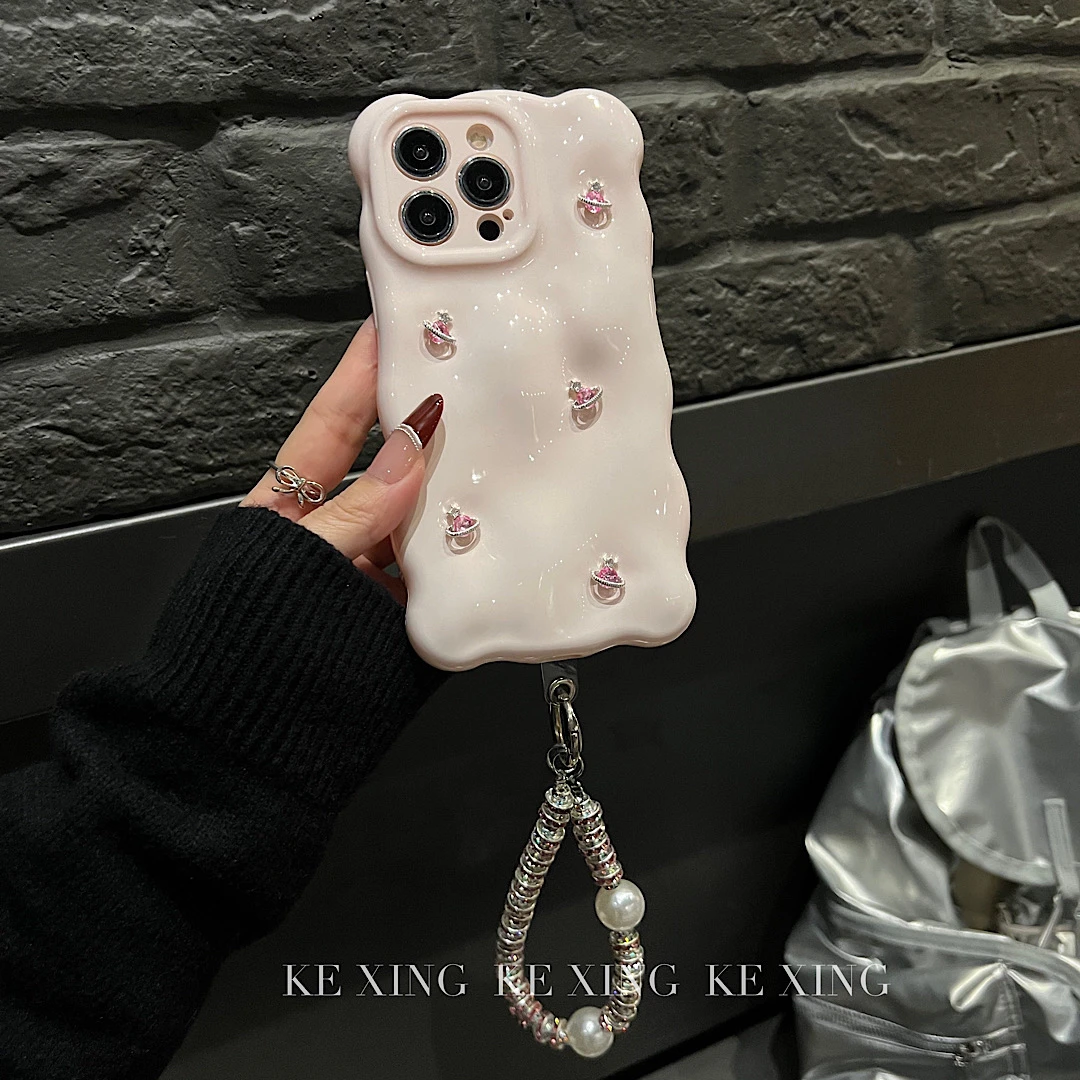 高级感粉色立体ins西太后适用苹果16promax手机壳iphone15新款13