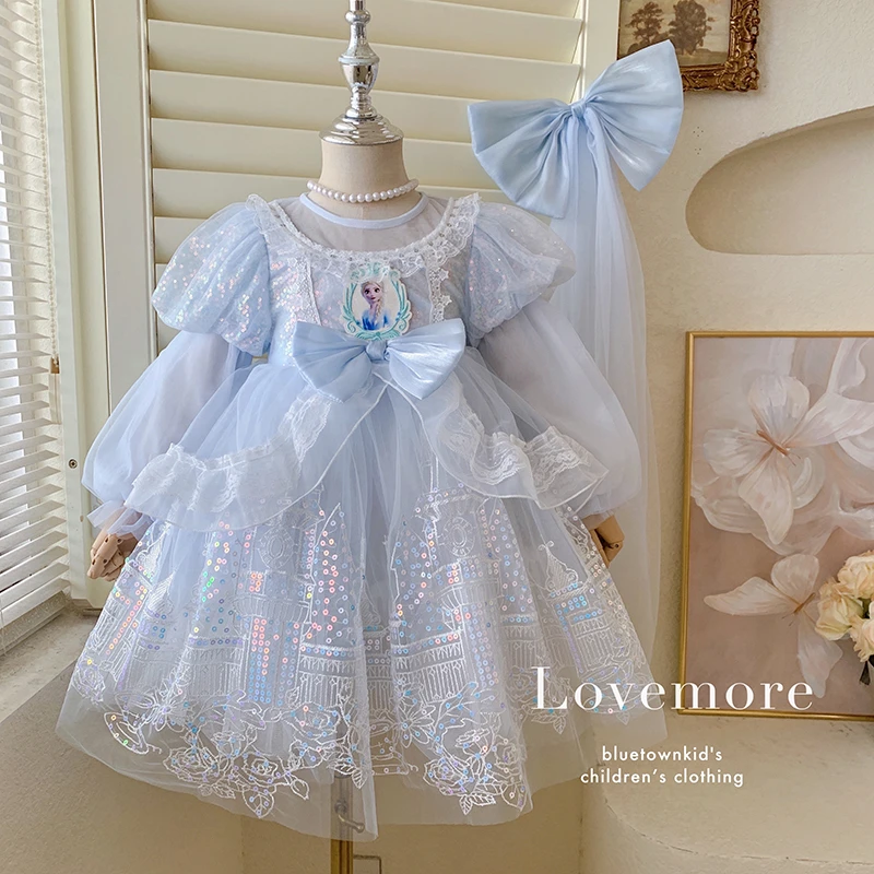 【本妈】春“城堡爱莎”女童刺绣城堡洛丽塔连衣裙11033