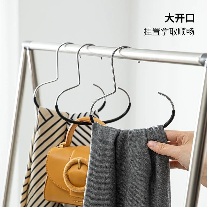 圆环围巾挂钩衣柜挂包包帽子收纳神器多功能浸胶防滑挂架收纳架