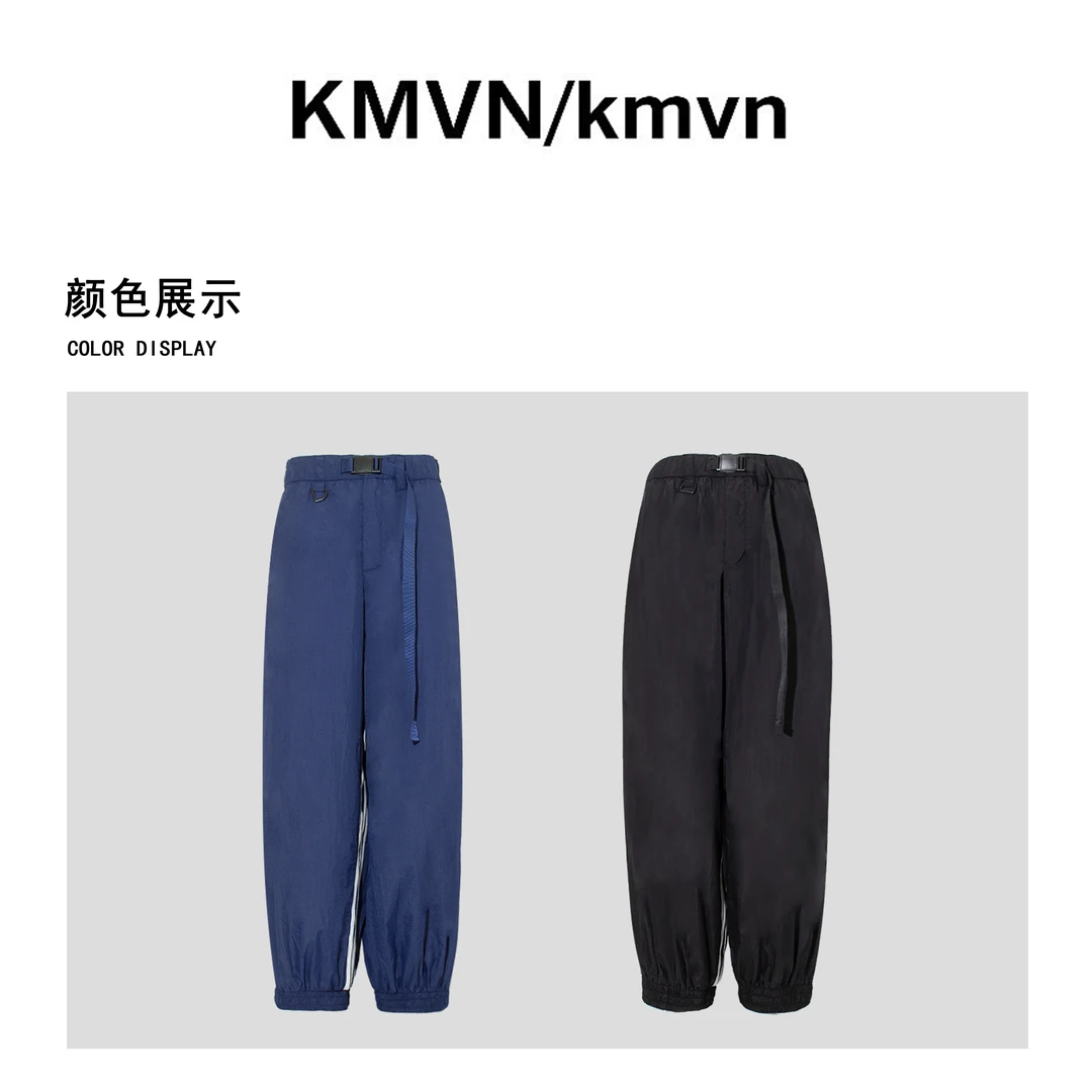 kmvn/kmvn【隐之】2025秋季新款原创设计腰带束腿纯色休闲运动裤