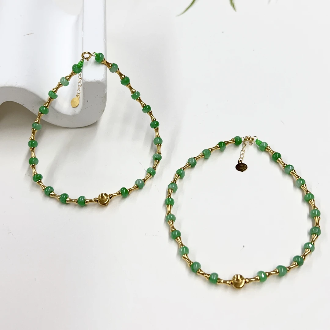 【小宝珠宝】11 T84225-翡翠DIY手链-多样性发一件-2.5mm