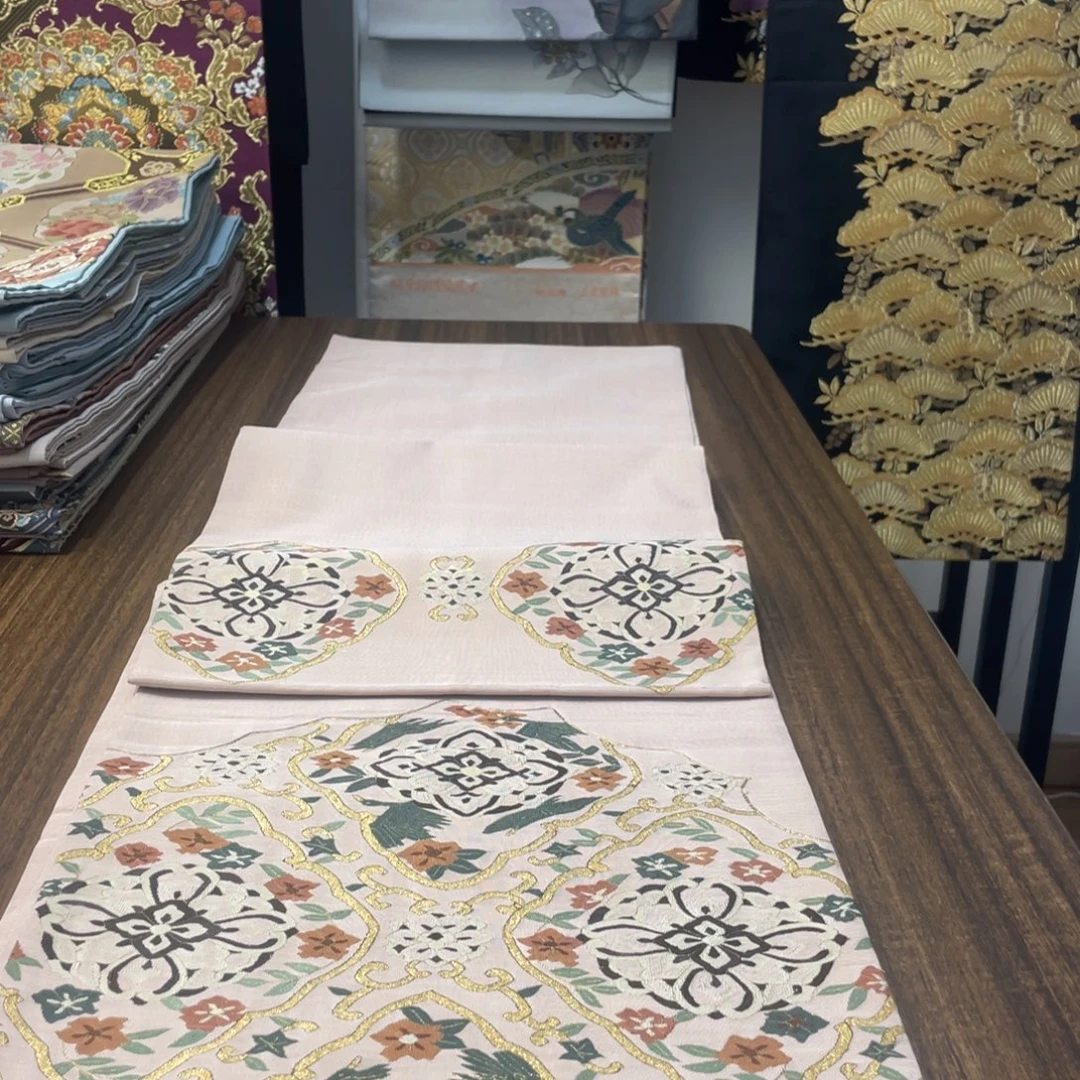 织绣32 唐锦西阵织桌旗