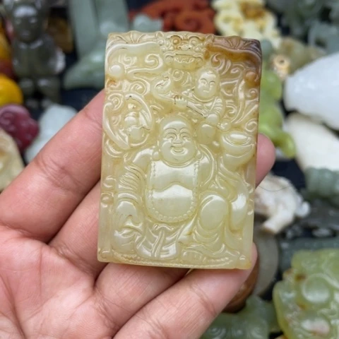 蛇纹石玉颈饰未镶嵌123