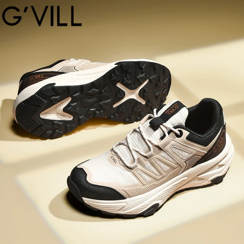 G’VILL/贵之步夏季网面老爹鞋户外徒步鞋轻便透气休闲跑步