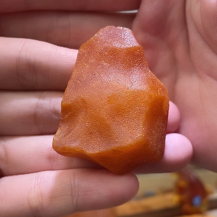 琥珀未镶嵌珠宝奇石海漂吊坠