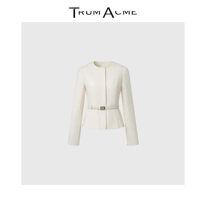 TrumAcme~2025秋季新款老钱风智感正装廓形开衫式上衣外套短外套