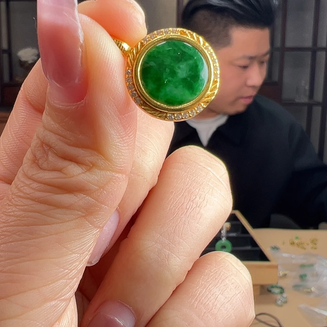 翡翠银S925镶嵌颈饰吊坠