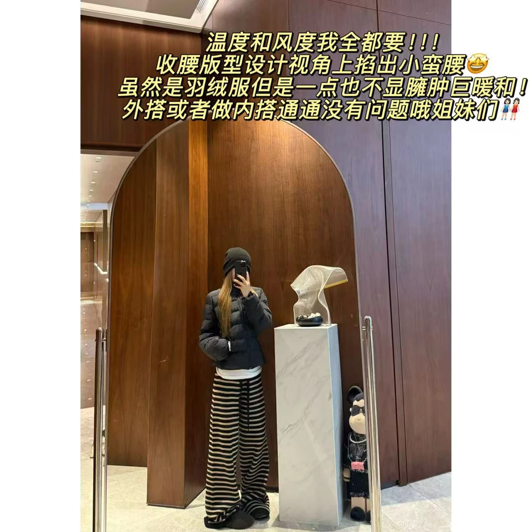 徐秋阳  软心黑巧（羽绒）冬季新款百搭时尚休闲显瘦羽绒衣12056