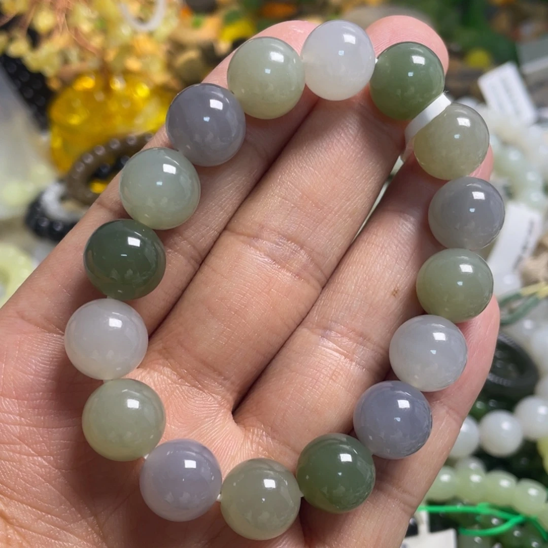 和田玉未镶嵌手链056