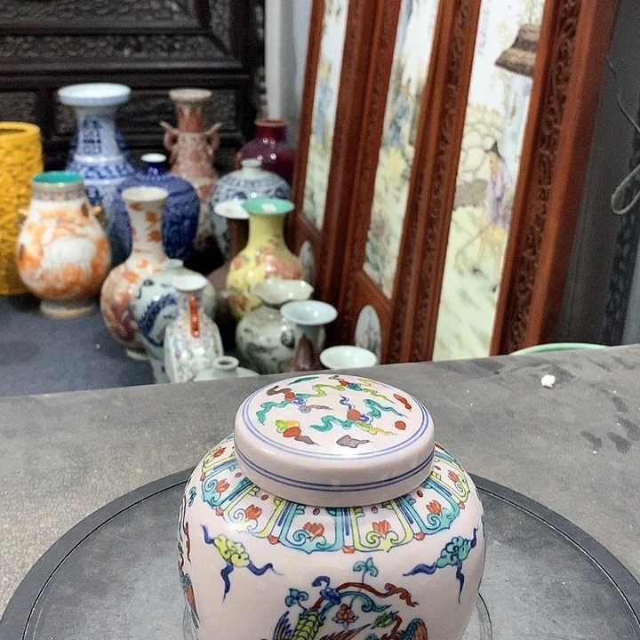 陶摆件青花陶瓷摆件