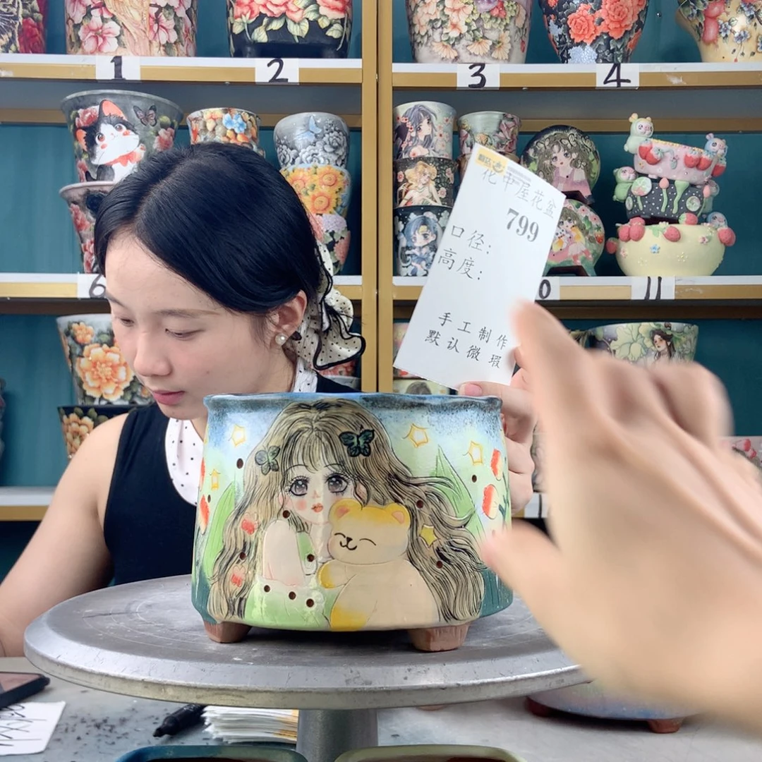 景德镇手工花盆799