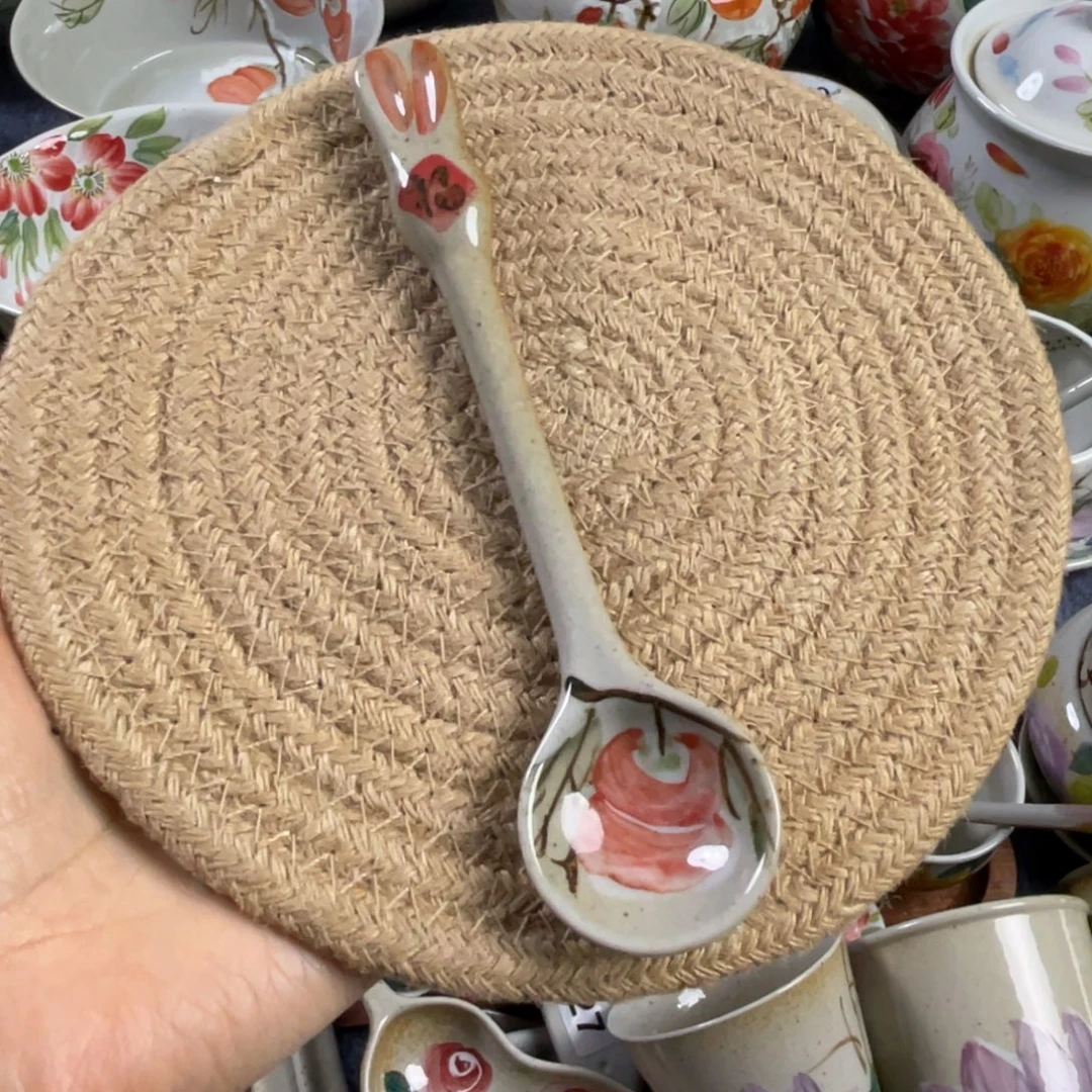 吃饭勺景德镇高温陶瓷8888