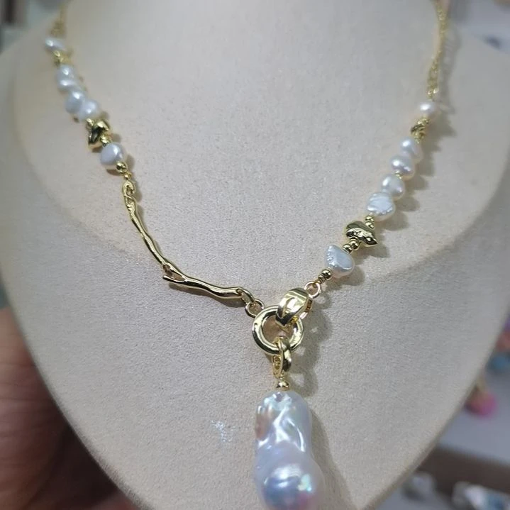 颈饰淡水珍珠合金