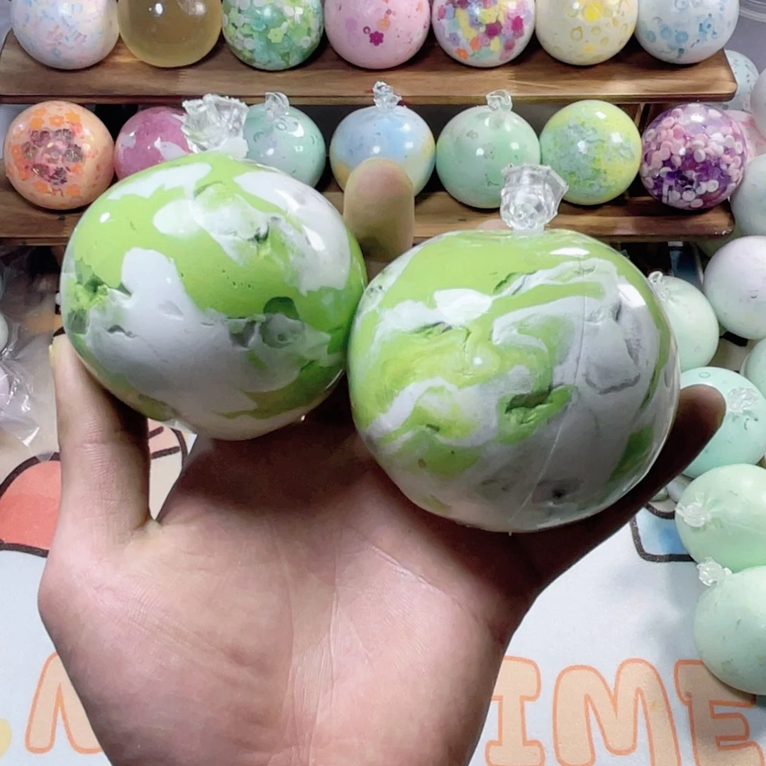 塑料抹茶星星冰乐6cm大球