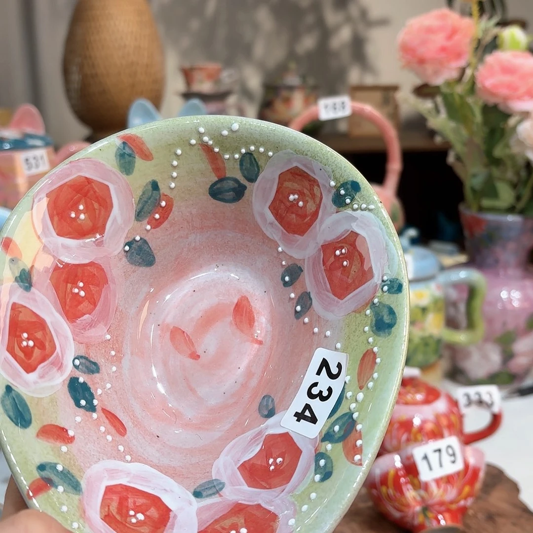 景德镇手绘高温釉下彩陶瓷茶具