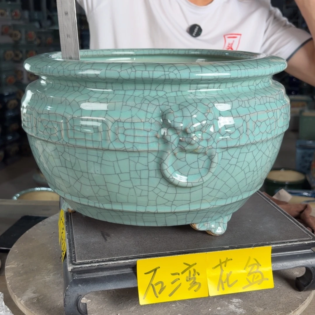 一风堂石湾花盆 内26*18小气孔