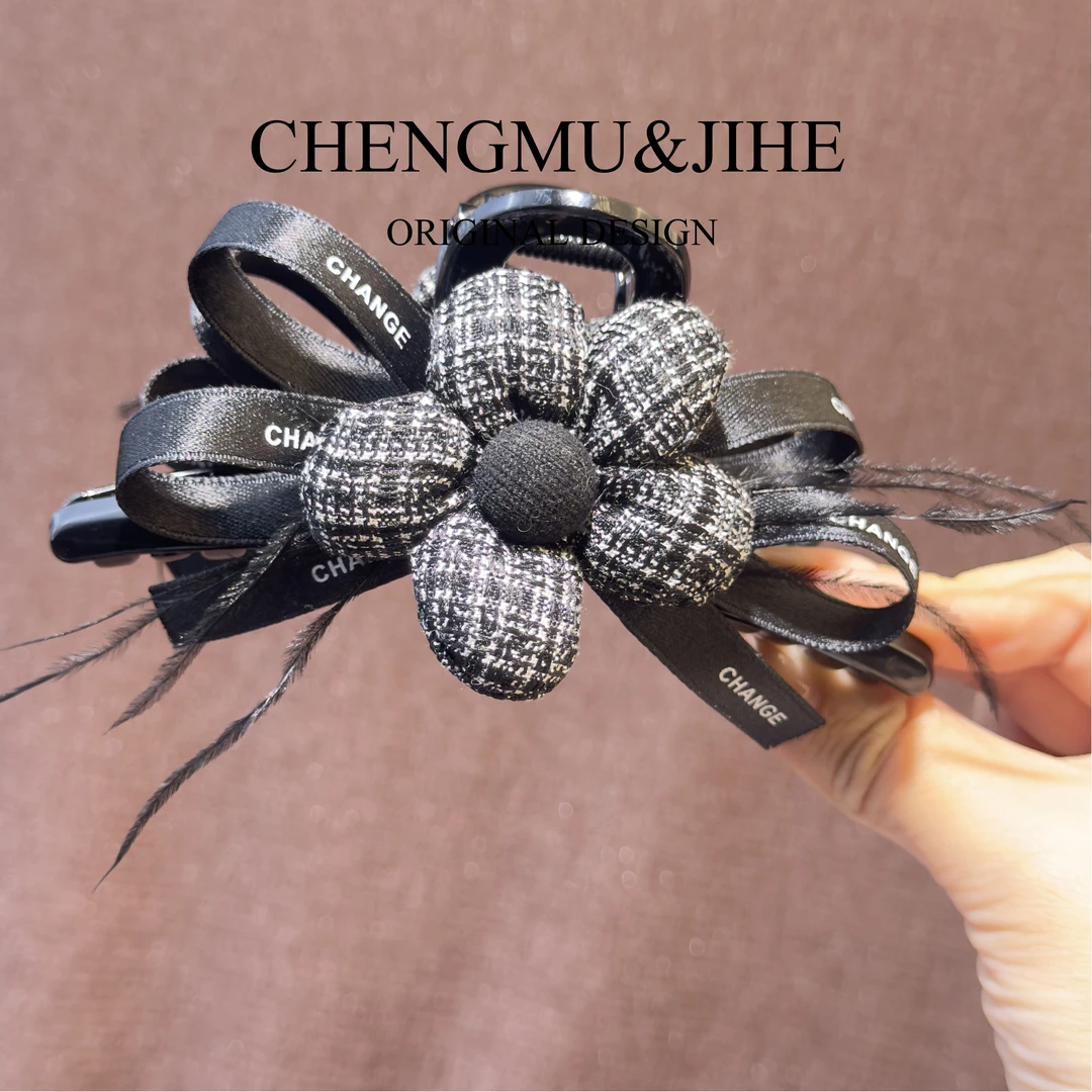 【澄沐几禾】FQ-059原创设计定制发卡发夹抓夹韩系轻奢时尚可爱重工