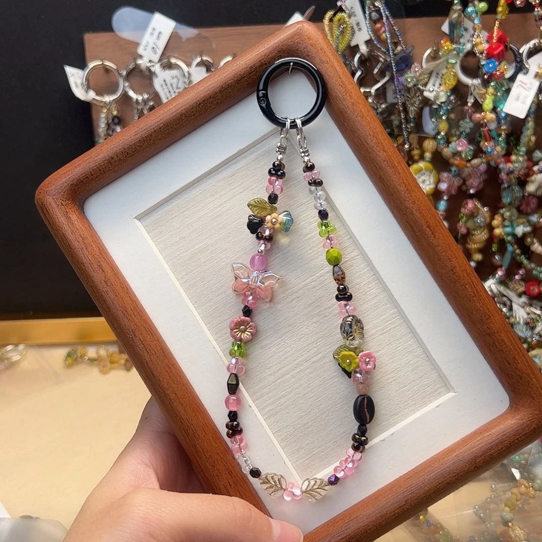 捷克琉璃手机件包挂件
