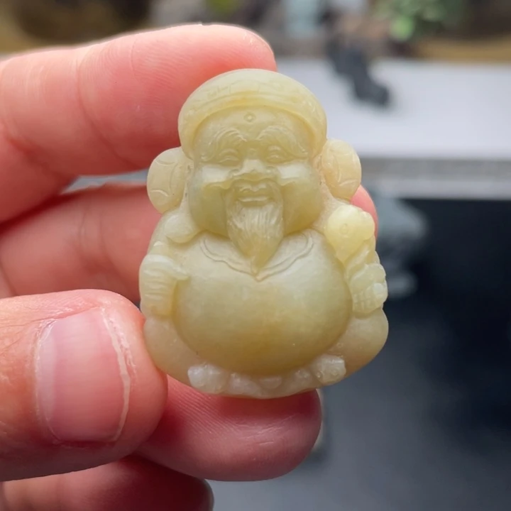 定制翡翠未镶嵌精工财神