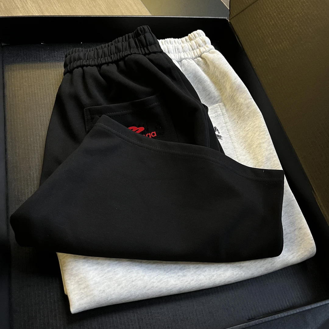 【17号链接-双B短裤】夏季男士五分短裤时尚百搭高街宽松简约抽绳