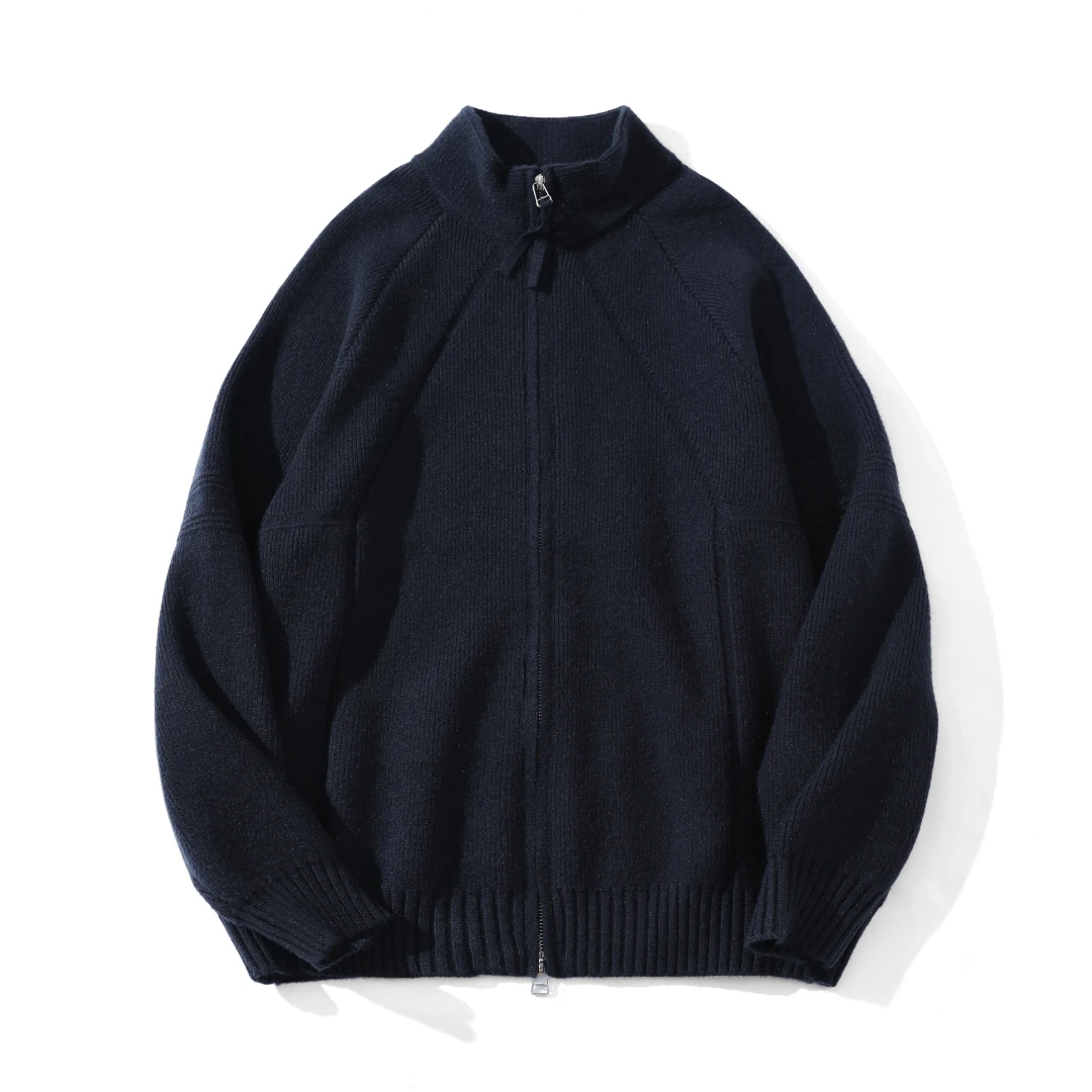 【立领双开拉】赞仕TSAAONE抗起球开衫毛衣外套2025新款秋季1013